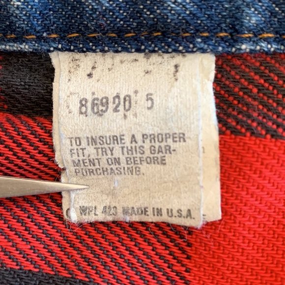 Levi’s VINTAGE flannel-lined trucker jacket - Picture 5 of 7